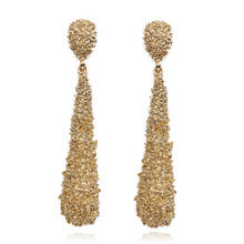 Long Dropping Earrings for Women Party Black Gold Silver Water Drop Bohemian Vintage Dangle Geometric Earrings Wholesale Jewelry 2024 - buy cheap