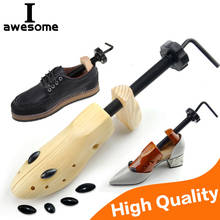 Extensor de sapato profissional em madeira com 2 vias, árvore de sapato ajustável, feminino e masculino, 1 peça 2024 - compre barato