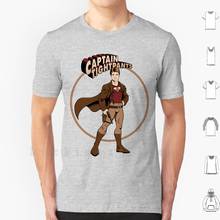 Captain Tightpants T Shirt Print 100% Cotton New Cool Tee Mal Superhero Captain Tight Pants Browncoat Brown Coat 2024 - buy cheap