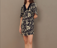 Spring/Summer 2021 New Product Large Flower Print Loose Version Dress French Lapel Short Dress Women 2024 - buy cheap