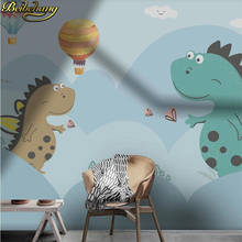 Beibehang personalizado Dinossauro Dos Desenhos Animados Pintura Quarto foto Papel De Parede para o Quarto das Crianças Da Menina Dos Desenhos Animados papel de parede Mural decoração da sua casa 2024 - compre barato