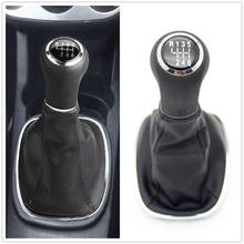 5 / 6 Speed Car Shift Gear Knob With Leather Boot For OPEL VAUXHALL CORSA D 2006 2007 2008 2009 2010 2011 2012 2013 2014 2024 - buy cheap