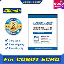 Losoncoer 100% original bateria 4300mah para cubot echo 2024 - compre barato