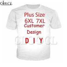 We Accept Dear Customer Design Anime/Photo/Singer Pattern/DIY T-shirt Men/Women 3D Print Streetwear T Shirt Plus Size 6XL 7XL 2024 - buy cheap
