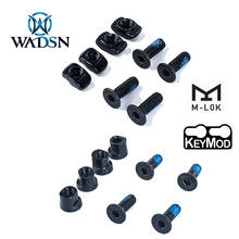 WADSN 4 Set/Pack Tactical M-LOK & Keymod Long Screw Set Hunting M4 Handguard Rail Panel Handstop Screw Nut Gun Accessories 2024 - buy cheap