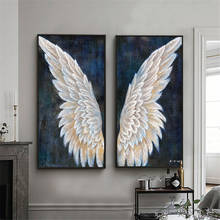 Diy 5d large diamond mosaic abstract angel wings diamond painting cross stitch 3d embroidery full round drill home decor 2 piece 2024 - buy cheap