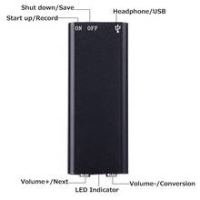 Grabadora de voz Digital Mini USB, dispositivo de grabación de sonido, Micro Audio, con reproductor Mp3, 8/16GB 2024 - compra barato