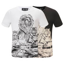 DUYOU-Camiseta con estampado del rey de los Leones para Hombre, camisa con estampado de Calavera de Cristal, a la moda 2024 - compra barato