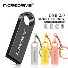 Metal USB Flash Drive 64gb Pen Drive 16GB 8GB USB 2.0 Flash Memory Stick Pendrive 32gb 128gb waterproof Pen Drive usb disk 2024 - buy cheap