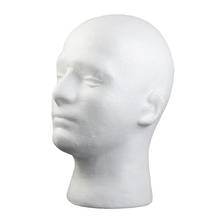 Styrofoam Foam Male Mannequin Manikin Head Model Wig Glasses Hat Display Stand 2024 - buy cheap
