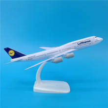 20CM Airbus Boeing B747 Lufthansa Airlines Airplanes Plane Aircraft Alloy Model Toy Airliner Adult Kids Toys Collection Display 2024 - buy cheap