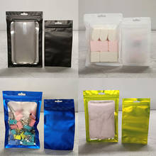 Bolsas de armazenamento com fecho para comida, 50 peças, coloridas, feitas em plástico, transparente, metálica, para ano novo 2024 - compre barato
