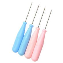 Nonvor Sewing Awl Shoes Bags Hole Hook Handmade Leather Tool Sewing Accessories Plastic Handle Cone Needle Shoe Repair Needles 2024 - buy cheap
