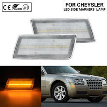 2Pcs Amber Clear lens LED Front Side Marker Light For 2005 06 07 08 09 2010 11 12 13 14 Chrysler 300C 2005-2014 Turn Signal Lamp 2024 - buy cheap