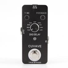 Cuvave Mini Digital Delay Guitar Effect Pedal 9 Delay Effects True Bypass Fully Metal Shell Guitar Parts & Accessories 2024 - buy cheap