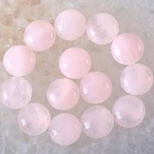 10Pcs 12MM 16MM Round Cabochon CAB Bead Natural Stone Pink Crystal No Drilled Hole Bead For DIY Jewelry Gift for Men Women 2024 - buy cheap