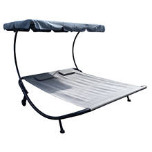 Cama de espreguiçadeira portátil com almofadas ajustáveis para uso ao ar livre, jardim, quintal, piscina, praia 2024 - compre barato