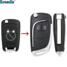 2 Button Modified Flip Folding Key Shell case fob for Chevrolet Aveo Cruze Orlando Trax Uncut HU100 Blade 2024 - buy cheap