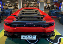 Z-ART carbon fiber rear wing for Huracan carbon fiber rear spoiler for LP610 LP580 carbon fiber rear deck lid + tail wing 2024 - buy cheap