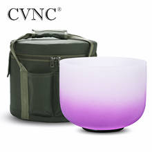 CVNC 8 Inch Frosted Candy Quartz Crystal Singing Bowl Note B Crown Chakra for Sound Healing Antiaging Sleep Improvement 2024 - buy cheap