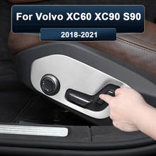 Cubierta de ajuste de asiento de coche, botones, interruptor, Marco embellecedor, pegatina para Volvo XC60, XC90, S90, 2018, 2019-2021, accesorios de estilo de coche 2024 - compra barato