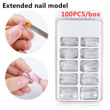 False Nails Quick Poly Nail Gel Building Mold 100/200PCS/box Reusable Manicure Mold Nail UV Gel Tool Nail Art Tools 2024 - buy cheap