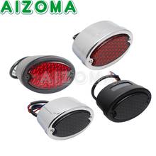 LED Motorcycle Rear Taillight 12V For Harley Softail Chopper Bobber Cat Eye Moto Tail Stop Brake Light Indicator Lamp Lighting 2024 - buy cheap