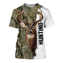 JUMEAST-Camiseta de caza de ciervos para hombre, camisetas 3d de cazador, Camisetas estampadas de reaper, camisetas informales de manga corta 2021 2024 - compra barato