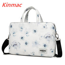 Kinmac estojo de laptop a prova d' água, bolsa masculina flor para macbook air pro 13.3 polegadas envio direto v141 2024 - compre barato