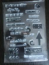 German  Clear Stamp Or stamp for DIY Scrapbooking/Card Making/Kids Fun Decoration Supplies A2133 2024 - buy cheap