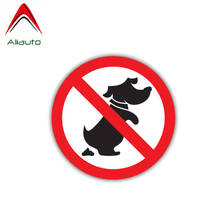 Aliauto Funny Warning Car Sticker No Dog Ban Stop Accessories PVC Water Proof Decal for VW Nissan Suzuki Peugeot Skoda,11cm*11cm 2024 - buy cheap