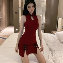 Chinese Style Sexy Dresses Party Night Club Dress 2020 Traditional Chinese Dress Qipao Sexy Cheongsam Slit Oriental Dress 11848 2024 - buy cheap