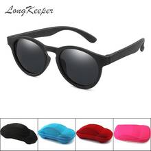 LongKeeper Flexible Kids Sunglasses Polarized Boys Girls Baby Round Sun Glasses UV400 Child Eyewear Silicone Gafas De Sol 2024 - buy cheap