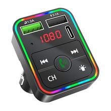 Reproductor MP3 manos libres para coche, receptor de Audio inalámbrico Aux, modulador FM Dual USB 3.1A + cargador PD, Kit transmisor FM, Bluetooth 5,0 2024 - compra barato