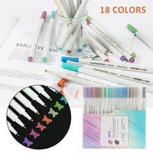 18Pcs Acrylic Paint Pens Premium Acrylic Pens Marker DIY Writing Stones Glass Scrapbook Greeting Cards Gifts Education Sationery 2024 - buy cheap