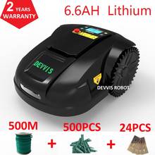 DEVVIS Robot Garden Grass Cutter Tool E1800T garden mower with 500m wire+500pcs pegs+24pcs blade,Subarea Function 2024 - buy cheap