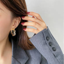 2021 New Simple Gold Big Earings Vintage Korean Drop Earrings For Women Fashion Statement Unusual Earring Female Trend Jewelry 2024 - buy cheap