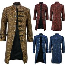 Gabardina Steampunk de Edwardian Victoria para hombre, ropa de vestir, abrigo de Príncipe Vintage, chaqueta Medieval, disfraz de Cosplay 2024 - compra barato