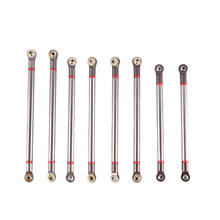 8pcs 313mm Metal Aluminum Link Rod Pull Rod Connecting Wheelbase Spare Parts for 1/10 RC Car Truck Off-road Crawler Axial SCX10 2024 - buy cheap