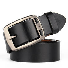 Cinturones de cuero genuino para hombre, cinturón de vaquero de lujo para hombre, cinturón de diseño de Jeans Vintage para hombre, cinturón de alta calidad para hombre 2024 - compra barato