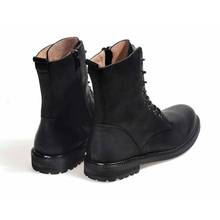 Мужская обувь в британском стиле; винтажные армейские ботинки из натуральной кожи; высококачественные рабочие и безопасные зимние ботинки-дезерты размера плюс 2024 - купить недорого
