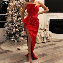 Новое поступление Саудовская Аравия красное вышитое бисером платье вечернее платье Ближний Восток кафтаны Роскошные Длинные платья для выпускного вечера вечерние новый пользовательский Robes De Soiree 2024 - купить недорого