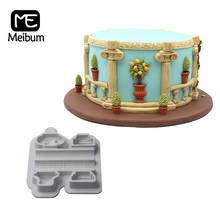 Meibum-moldes de silicona para decoración de pasteles, columnas antiguas, Fondant, pasta artesanal, dulces, postres, pastelería 2024 - compra barato