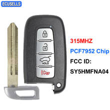 3+1/4 Button Smart Remote Key 315MHz PCF7952 Chip FCC: SY5HMFNA04 for Hyundai for Kia Sportage Soul Forte Elantra Genesis Coupe 2024 - buy cheap