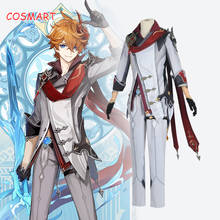 [Customize] Anime Genshin Impact Tartaglia Dadaliya Cosplay Costume Game Suit Uniform Da Da Li Ya Halloween Party Outfit For Men 2024 - buy cheap