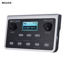 MOOER-procesador PE100 de efectos múltiples para guitarra, Pedal de 39 efectos, 40 patrones de tambor, 10 metrónomos, Tap Tempo 2024 - compra barato