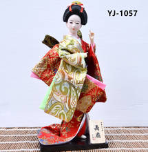 MYBLUE 30cm Kawaii Hand Make Japanese Geisha Kimono Doll  Sculpture  Japanese House  Figurine Home Room Decoration Accessories 2024 - buy cheap