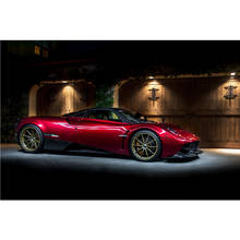 Supercar Pagani Huayra красная машина спортивная машина автомобиль обои на холсте картины плакаты настенные художественные принты для декора гостиной 2024 - купить недорого