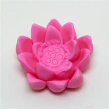 Moldes de silicona de estilo flor de loto, herramientas de decoración de pasteles, DIY, jabón hecho a mano 2024 - compra barato