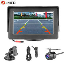 Jmcq-monitor automotivo para retrovisor, 4.3 polegadas, tft, lcd, hd, digital, 16:9, para carro, monitores, imagem reversa, ntsc pal, câmera de ré opcional 2024 - compre barato
